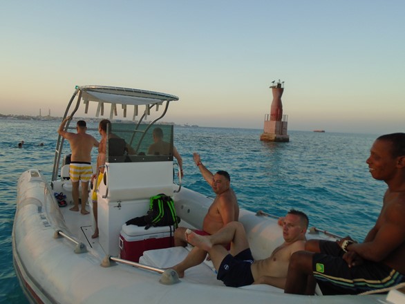 sunset snorkeling trip with a speed boat